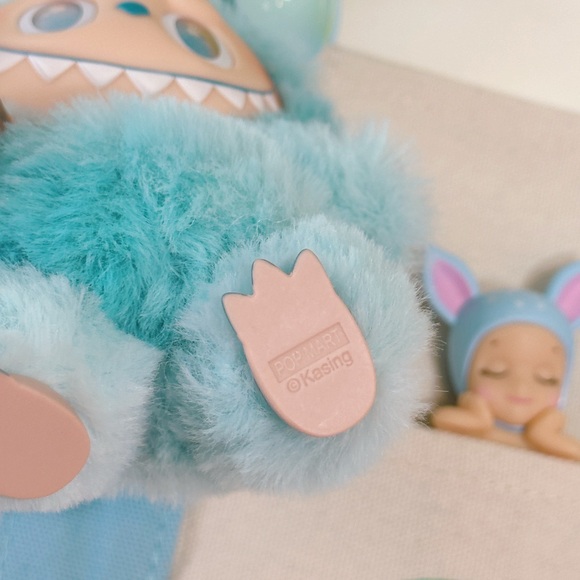 Blue Trader Joe's Mini Tote Bag Custom with Labubu - Picture 8 of 9